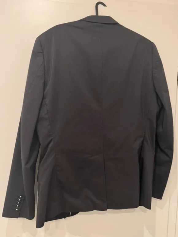 WE Herren Anzug Set, Sakko 48, Hose 50 dunkel grau slim fit