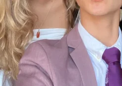 WE suit in light purple color