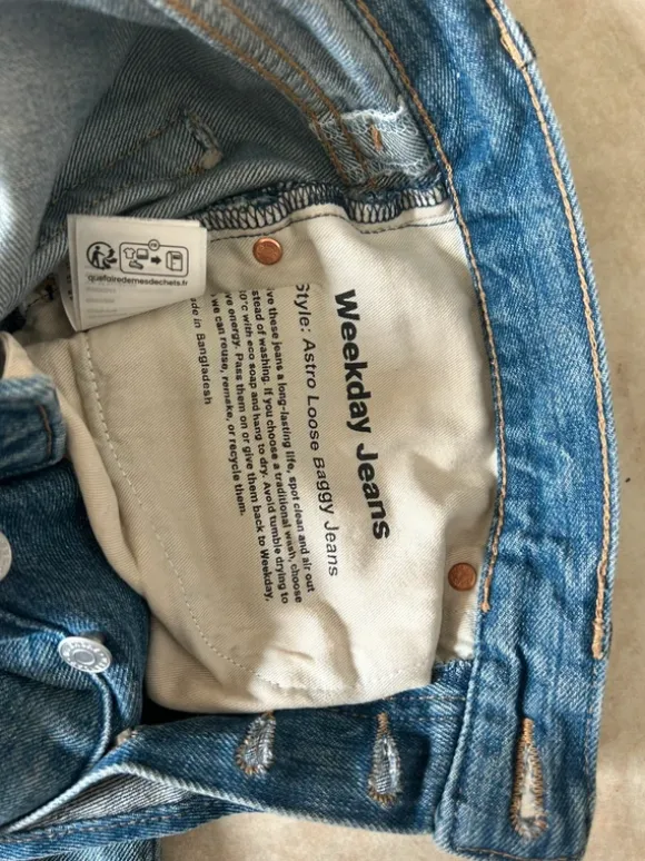 Weeksay astro loose baggy jeans