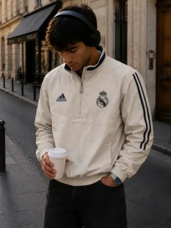 Weiß-Beige | Adidas | Real Madrid | Jacke | S