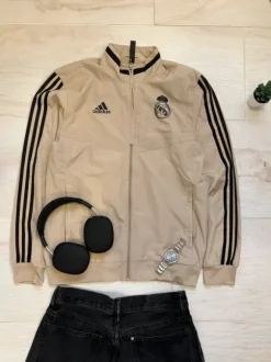 Weiß-Beige | Adidas | Real Madrid | Jacke | S