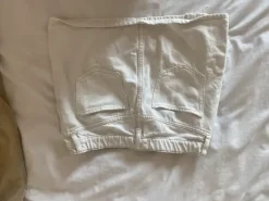 weißer jeansrock