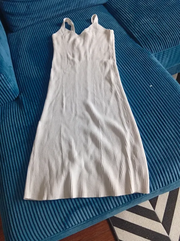 Weißes Maxikleid