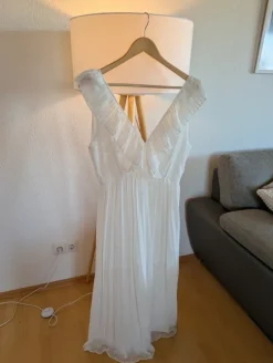 Weißes Maxikleid Seamless Fashion Sommer