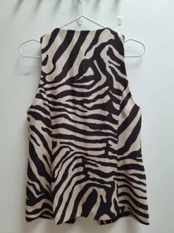 Weste / Oberteil mit Zebra-Muster