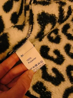 Weste Leo animalprint Teddy Fleece gr M 40