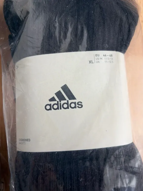 2x 3er-Pack Adidas Socken – Schwarz – Größe XL 46-48 – NEU