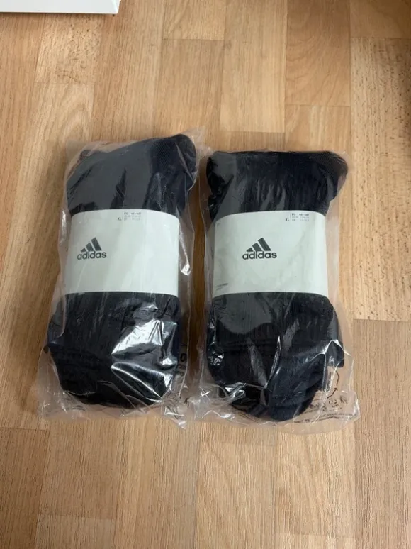2x 3er-Pack Adidas Socken – Schwarz – Größe XL 46-48 – NEU