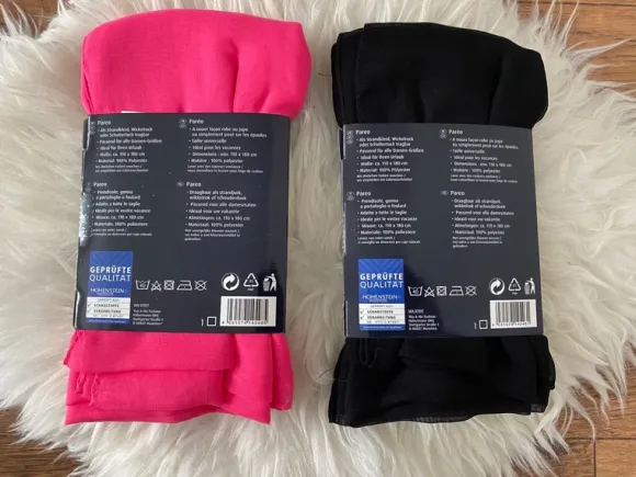 2x Esmara Pareo -NEU in OVP- Pink, schwarz Wickelrock Lidl