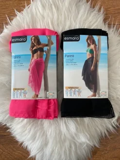 2x Esmara Pareo -NEU in OVP- Pink, schwarz Wickelrock Lidl