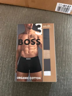3x Hugo boss onderbroek wit zwart bruin maat L - organic cotton