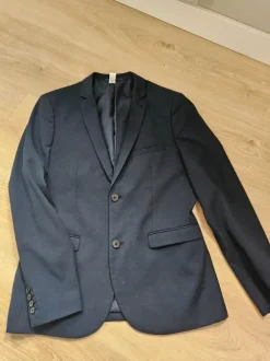 zgan Kostuum pak donkerblauw WE maat 48 1x gedragen, daarna gestoomd
