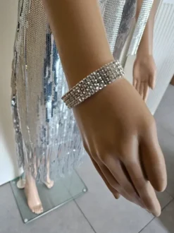 Zilver 70s Disco Kostuum