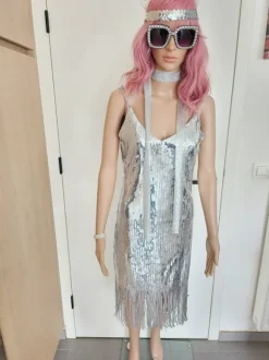 Zilver 70s Disco Kostuum