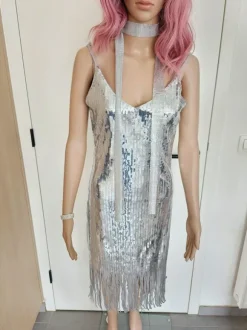 Zilver 70s Disco Kostuum