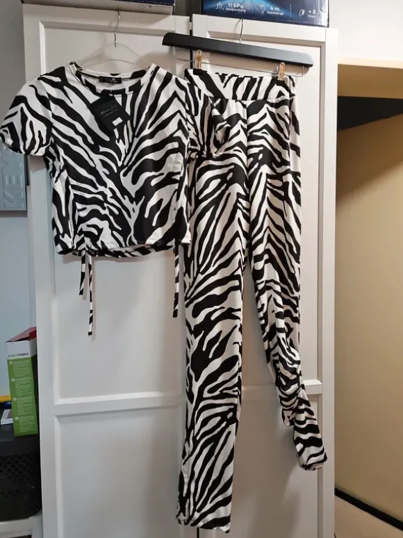 Zweiteilige Sommer set zebra